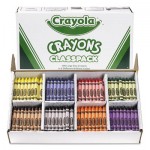 Crayola Classpack Large Size Crayons, 50 Each of 8 Colors, 400/Box CYO528038