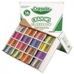 Crayola 528016 Classpack Regular Crayons, 16 Colors, 800/BX CYO528016