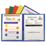 C-Line Classroom Connector Folders, Assorted, 6/Pk CLI32010