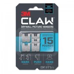 3M 3PH15M-5ES Claw Drywall Picture Hanger, Holds 15 lbs, 5 Hooks and 5 Spot Markers, Stainless Steel MMM3PH15M5ES