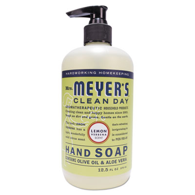 Mrs. Meyer's Clean Day Liquid Hand Soap, Lemon, 12.5 oz, 6/Carton SJN651321