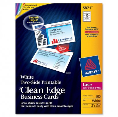 Avery Clean Edge Business Card 5871
