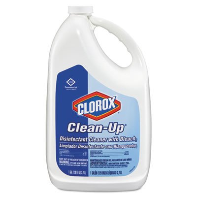 35420 Clean-Up Disinfectant Cleaner with Bleach, Fresh, 128 oz Refill Bottle CLO35420EA