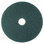 3M Cleaner Floor Pad 5300, 20" Diameter, Blue, 5/Carton MMM08413