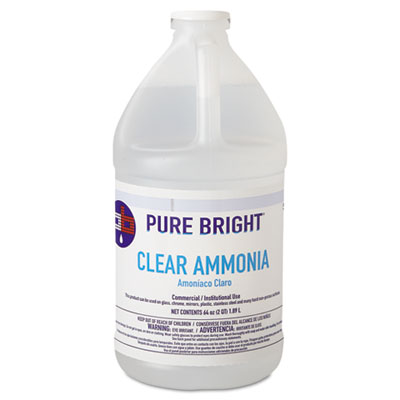Pure Bright Clear Ammonia, 64 oz Bottle, 8/Carton KIK19703575033