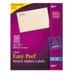 Avery Clear Easy Peel Mailing Labels, Inkjet, 1/2 x 1 3/4, 2000/Pack AVE8667