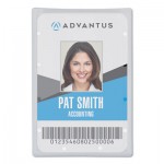Advantus Clear ID Card Holder, Vertical, 2 5/16" x 3 11/16", 25/PK AVT97100