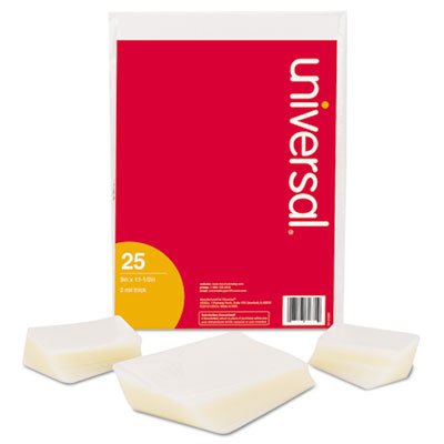 UNV84630 Clear Laminating Pouches, 3 mil, 9 x 14 1/2, 25/Pack UNV84630