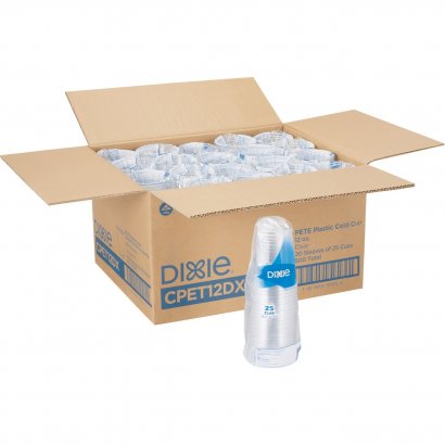 Dixie Clear Plastic Cold Cups CPET12DXCT