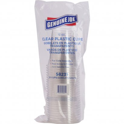 Genuine Joe Clear Plastic Cups 58231CT