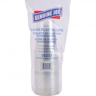 Genuine Joe Clear Plastic Cups 58232CT