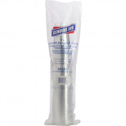 Genuine Joe Clear Plastic Cups 58233CT