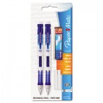 Paper Mate Clear Point Mechanical Pencil, 0.7 mm, HB (#2.5), Black Lead, Randomly Assorted Barrel Colors, 2/Pack