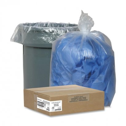 Clear Recycled Trash Can Liner 29900