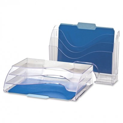 Clear Wave 2-way Desktop Organizer 22904