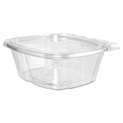 DCC CH16DEF ClearPac Container Lid Combo-Packs, 4.9 x 2.5 x 5.5, 16 oz, Clear, 200/Carton