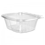 DCC CH16DEF ClearPac Container Lid Combo-Packs, 4.9 x 2.5 x 5.5, 16 oz, Clear, 200/Carton