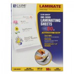 C-Line Cleer Adheer Self-Adhesive Laminating Film, 2 mil, 9" x 12", 50/Box CLI65001