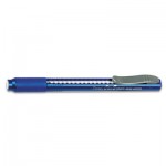 Pentel Clic Eraser Pencil-Style Grip Eraser, Blue PENZE22C