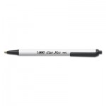 BIC Clic Stic Ballpoint Retractable Pen, Black Ink, 1mm, Medium, Dozen BICCSM11BK