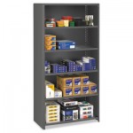 Tennsco ESPC-6-1836 Closed Commercial Steel Shelving, Six-Shelf, 36w x 18d x 75h, Medium Gray TNNESPC61836MGY