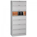 Closed Fixed Shelf Lateral File, 36w x 16 1/2d x 87h, Light Gray TNNFS371LLGY