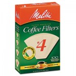 Melitta Coffee Filters, Natural Brown Paper, Cone Style, 8 to 12 Cups, 1200/Carton MLA624602