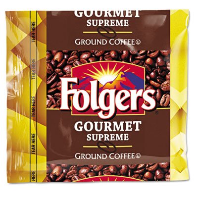 Folgers 2550006437 Coffee, Fraction Pack, Gourmet Supreme, 1.75oz, 42/Carton FOL06437