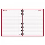 Brownline CoilPRO Daily Planner, Ruled, 1 Page/Day, 7-7/8 x 10, Red, 2016 REDC550CRED
