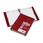 Brownline CoilPro Daily Planner, Ruled 1 Day/Page, 8-1/4 x 5-3/4, Red, 2016 REDCB389CRED