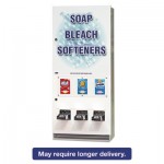 VEN 394-100 Coin-Operated Soap Vender, Metal, 3-Column, 16.25 x 37.75 x 9.5 VEN394100