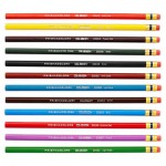 Prismacolor Col-Erase Colored Woodcase Pencils w/ Eraser, 12 Assorted Colors/Set SAN20516