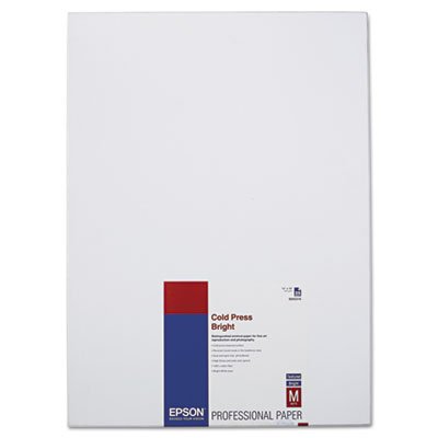 Cold Press Bright Fine Art Paper, 13 x 19, Bright White, 25 Sheets EPSS042310