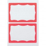 Advantus Color Border Adhesive Name Badges 97189