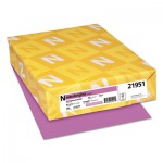 Astrobrights Color Cardstock, 65 lb, 8.5 x 11, Outrageous Orchid, 250/Pack WAU21951