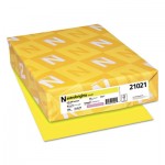 Astrobrights Color Cardstock, 65 lb, 8.5 x 11, Lift-Off Lemon, 250/Pack WAU21021