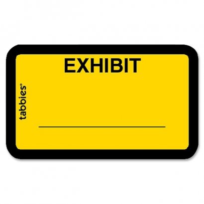 Color-coded Exhibit Labels 58090