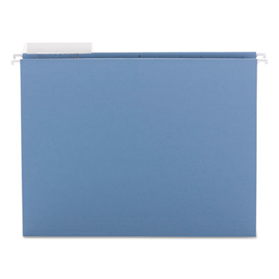 Smead Color Hanging Folders with 1/3 Cut Tabs, Letter Size, 1/3-Cut Tab, Blue, 25/Box SMD64021