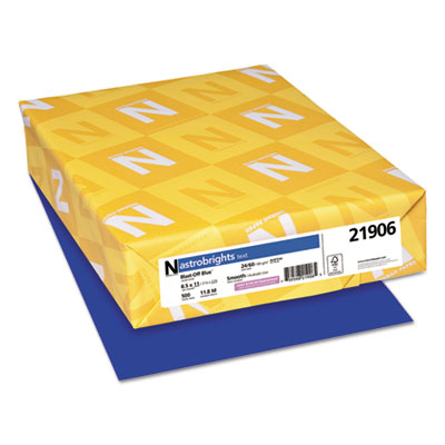 Astrobrights Color Paper, 24 lb, 8.5 x 11, Blast-Off Blue, 500/Ream WAU21906