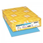 Astrobrights Color Paper, 24 lb, 8.5 x 11, Lunar Blue, 500 Sheets/Ream WAU22521