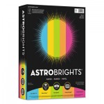 Astrobrights Color Paper -"Bright" Assortment, 24lb, 8.5 x 11, Assorted Bright Colors, 500/Ream WAU99608