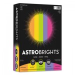 Astrobrights Color Paper - "Happy" Assortment, 24lb, 8.5 x 11, Assorted Happy Colors, 500/Ream WAU21289