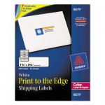 Avery Color Printing Mailing Labels, 1 1/4 x 3 3/4, White, 300/Pack AVE6879