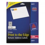 Avery Color Printing Mailing Labels, 3/4 x 2 1/4, White, 750/PK AVE6870