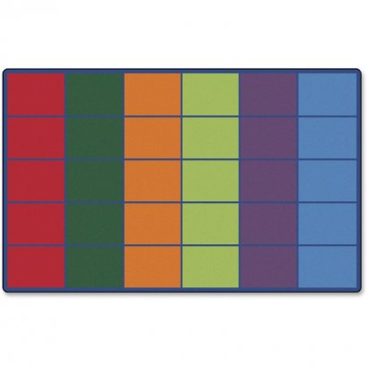 Color Rows 30-space Seating Rug 4034