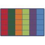 Color Rows 30-space Seating Rug 4034