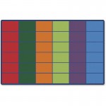 Color Rows 36-space Seating Rug 4634