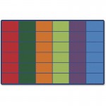 Color Rows 36-space Seating Rug 4634