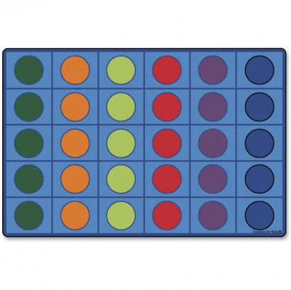 Color Seating Circles Rug 4216