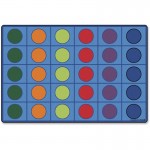 Color Seating Circles Rug 4216